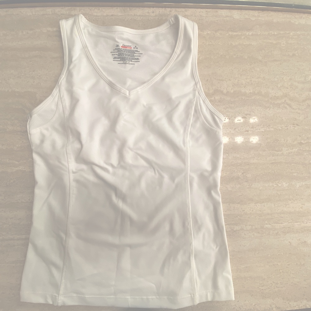 Danskin Medium Exercise  shirt with built in support bra.